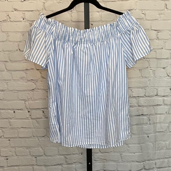 Label of Grader Goods Striped Off Shoulder Blouse - Picture 2 of 5